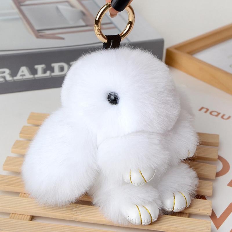 14CM Coniglio Peluche Carino e Soffice Pompon di Peluche Coniglietto su Borsa Portachiavi per Auto Gioiello Femminile Bambole per Feste Fascino per Borsa Regalo Ragazze