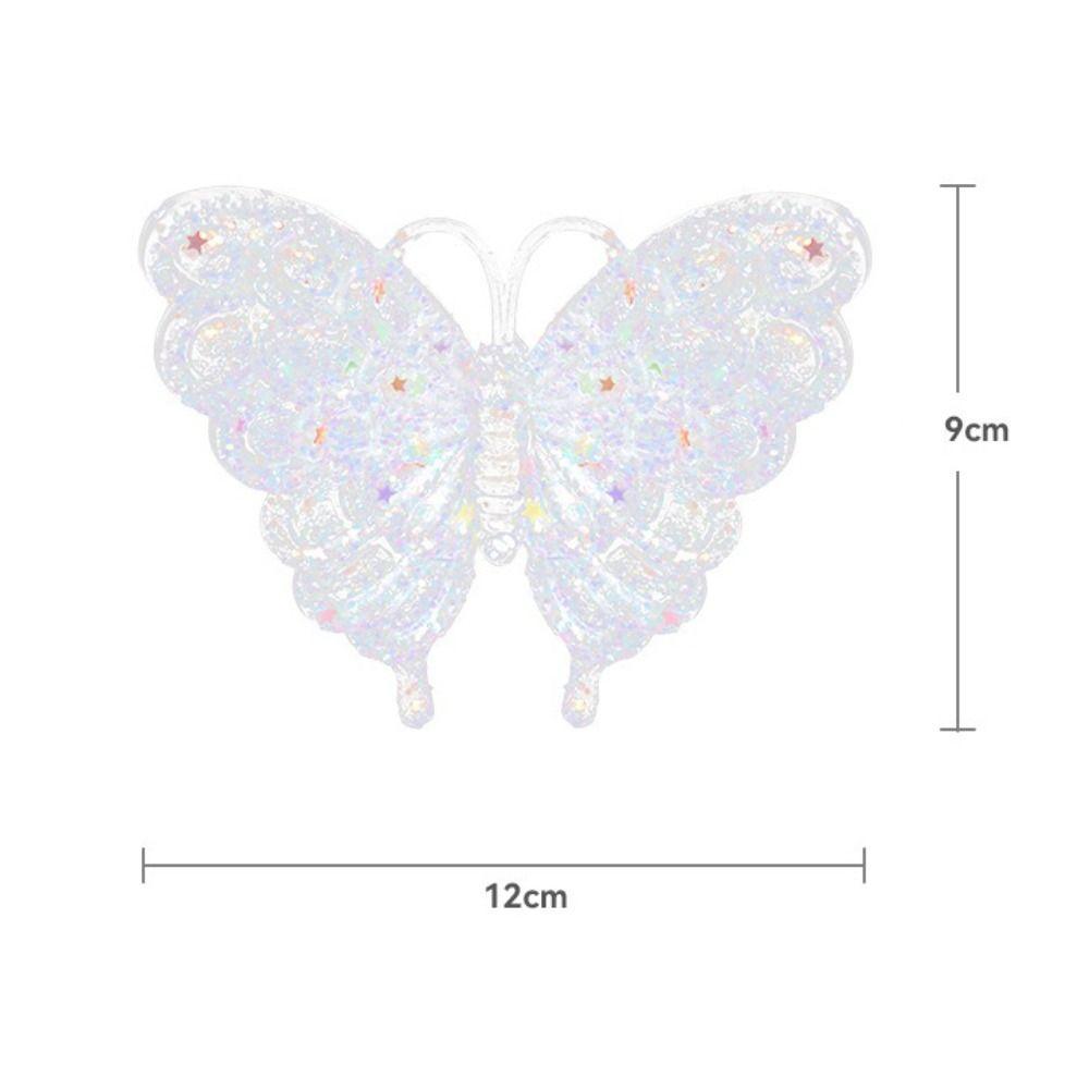 Acryl-Weihnachtsflocken-Anhänger Glitzer Kristallklar Weihnachtsbaum-Hänger Schneeflocken-Design Elchkrone Hängende Ornamente