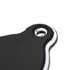 2 Holes Bell-Shaped Pvc Truss Rod Cover Plate Scroll Plate For Guitar Black