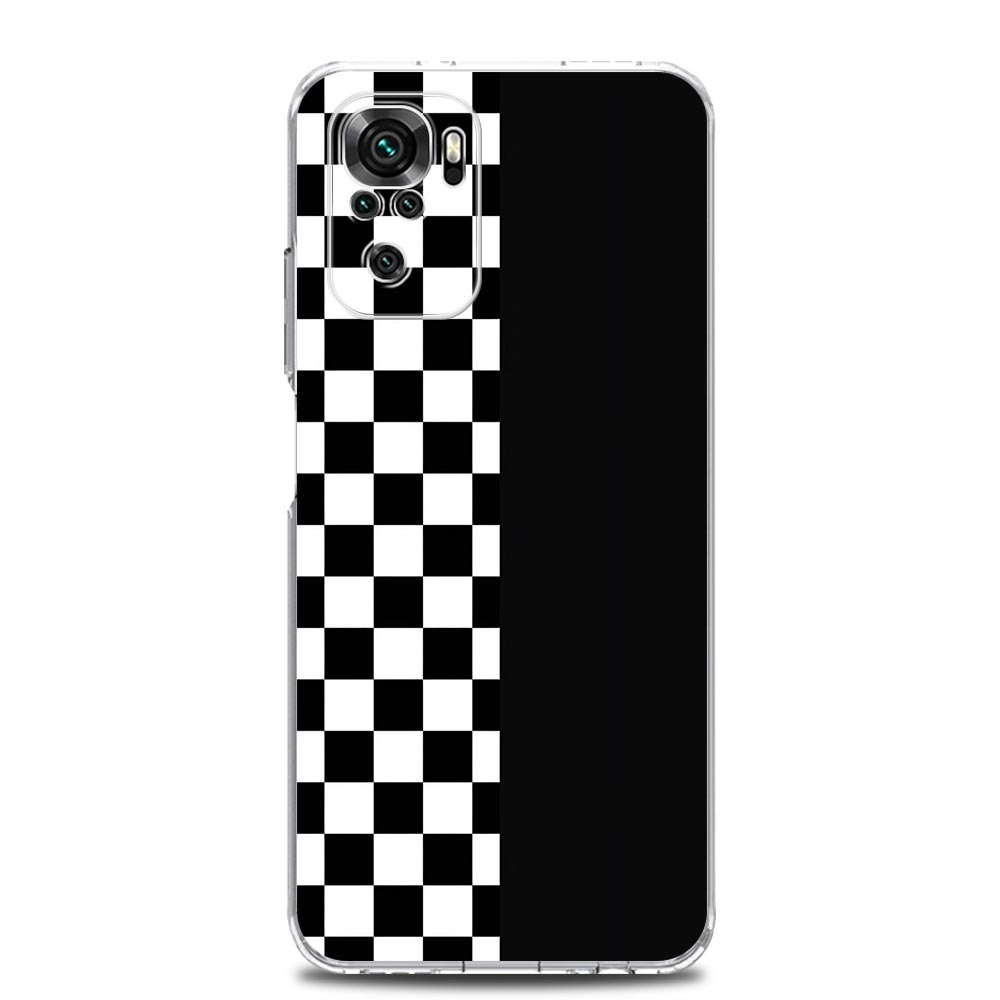 Phone Case For Xiaomi Redmi Note 14 13 12 4G 9S 9 10 11 Pro Plus 5G 14C 13C 12C 10C 9A Clear Soft TPU Cover Chess Board Art