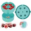 Cherry Pitter Portable Pitter Removes Up To 6 Pits Simultaneously Dishwasher Safe ABS Construction Blue