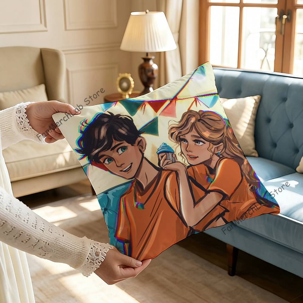 Cartoon PPercabeth Fanart Pillow Case Ultra Soft Skin Friendly Fabric Cloud Like Comfort Concealed Zipper