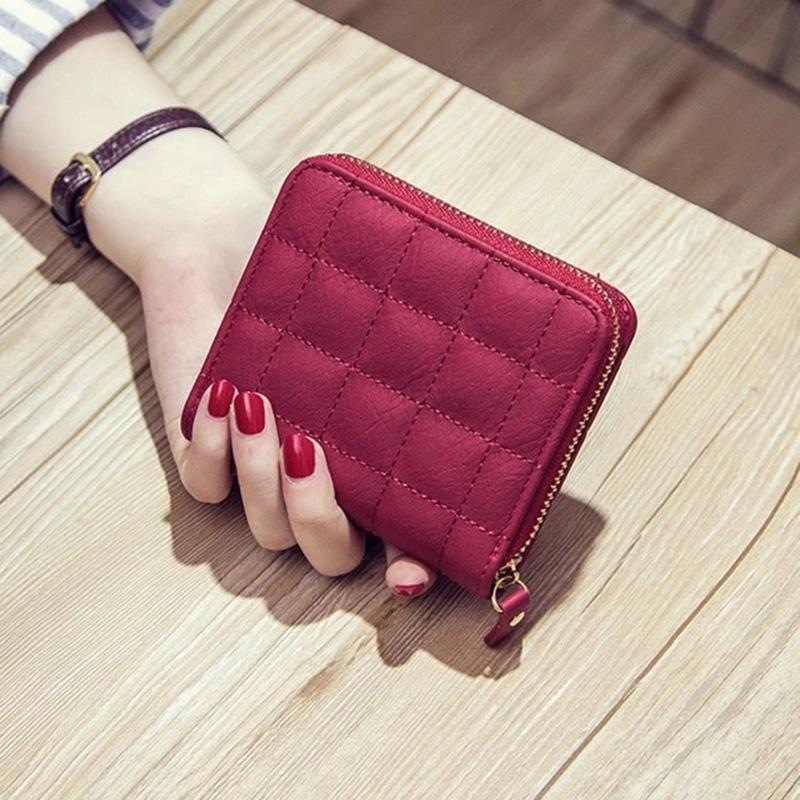 Portafoglio In Vera Pelle Morbido Mini Portamonete Rosso - Piccolo E Portatile, Dimensioni 11.5x8.5 Cm, Con Portacarte E Scomparto Monete, Per Donne E Ragazze