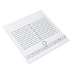 Eyelash Extension Plate White Double Row 20x20cm Wear Resistant Eyelash Pallet with Scale for Eyelash Shops