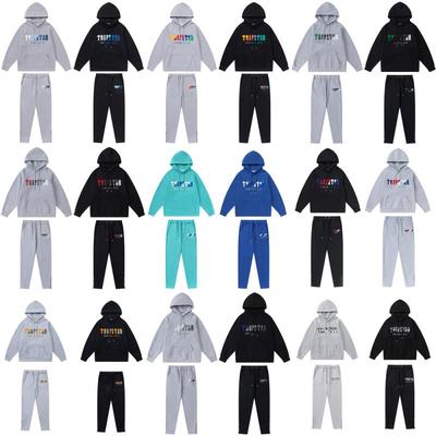 Herren Damen Kapuzenpullover mit Fleecefutter Baumwolle Trainingsanzug Hose Set Streetwear Lässiges Outfit Lockerer Schnitt