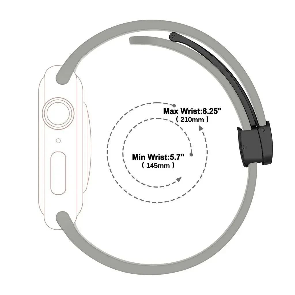 Magnetic Strap For Apple watch ultra band 49mm 45 mm Silicone Bracelet iWatch Series 7 8 se 6 5 3 44mm 45mm 40mm 41mm 42mm 38mm