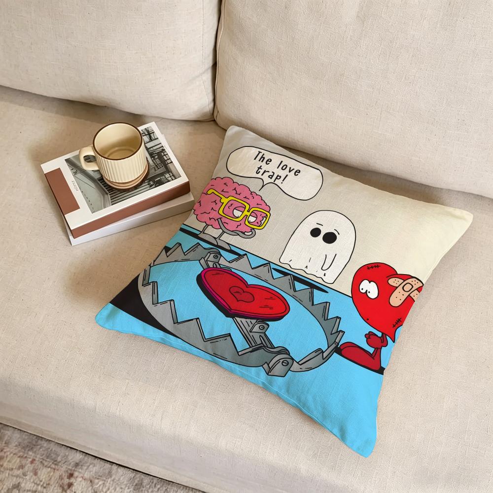 F-Federico Monzani Cushion Cover Fabric Soft Furnishing,Pillowcase, Cushion Cover, Sofa Pillow, Home Decoration