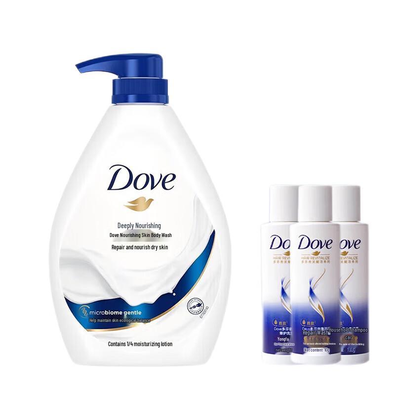DOVE Deep Nourishment Body Wash & Shampoo Set