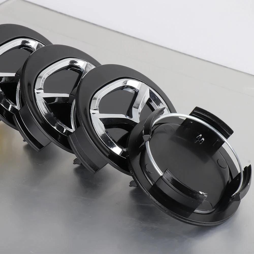 56mm 3D Car Wheel Center Caps Tyre Rim Hub Badge Stickers for Mazda 3 Bk 6 Gh CX-5 CX30 MX-5 2 5 CX-3 GJ GL CX-8 MS RX-8 626 h2