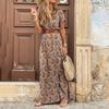 BITCED Fashion Summer Spring Short Sleeve V-Neck Casual Dresses