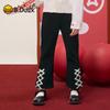 B.Duck Girls' Fleece-Lined Flared Winter Trousers