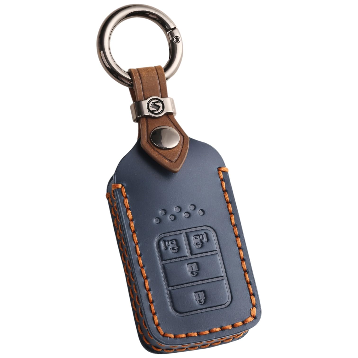 

with Honda Honda Honda Genuine Leather Smart Key Key Honda Key New Car Gift Leather 4 smasolCompatible Freed, Odyssey, Stepwgn, etc. Case, 4-Button