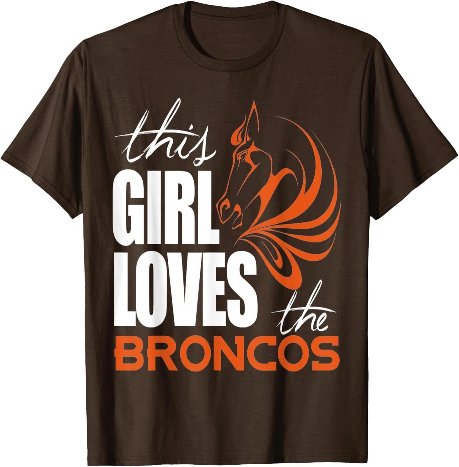 This Girl Loves the Broncos Football Fan T shirt 3XL