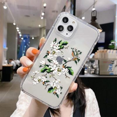 Flower Phone Case For iPhone 11 Case iPhone 12 11 13 14 Pro Max Case For iPhone XR X XS Max 7 8 Plus SE 2022 Mini Clear Cover