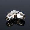 Copper-Plated Nickel Pneumatic Quick-Connect Right-Angle Trachea Fittings - PV4/6/8/10 Sizes