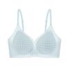 Ice Silk Seamless Underwear Breathable Thin Skin-friendly Breast Summer Antibacterial Ultra-thin Small Breasts Gathering Hole Cup Bra