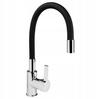 Rubinetto da Cucina Flessibile Flex Cromo Nero