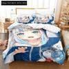 3D Anime Kawai Young Girls Date A Live IV Beding Set Single Twin Ful Quen King-Sized Dimensionsd Dimensions Bed Linen Set Adult People Young Boys