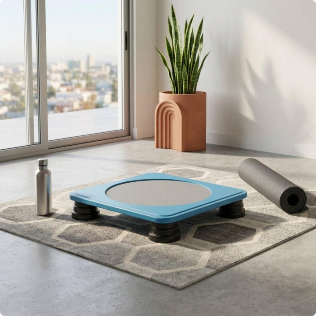 Square Trampolines Rebounder Quiet Jumping Toy for Kids, Young Children,