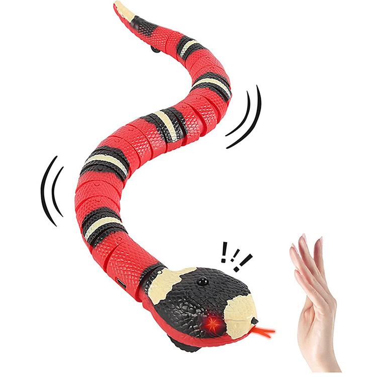 Smart Sensing Snake Interactive Cat Toys Automatic Cats Toys USB Charging Accessories Kitten Toys For Pet Dogs Game Play Toy