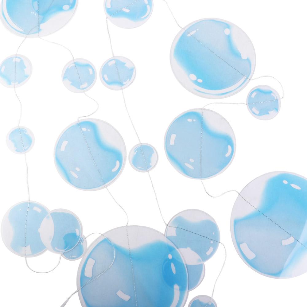 Round for Party Decor Bubble Circle Banner Wall Hanging Garlands Bubble Ribbon Bubble Paper Skewers