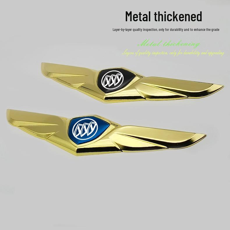 Buick Car Logo Sticker: Excelle, Regal, Verano, Encore GT Black Head Decoration