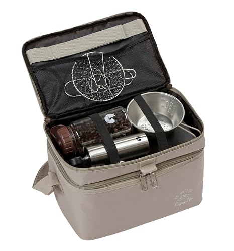 Captain Stag (CAPTAIN STAG) Cooler Bag, Foldable and Sturdy, Double-Size Cooler Bag, 1.5L (Top) / 5.5L (Bottom), Khaki, Monte (UE-646)