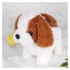 Cute Electric Stuffed Dog Toy with Sound and Squeak, a Great Gift for Kids, Birthdays, Halloween, Christmas, and New Years (Rabbit)