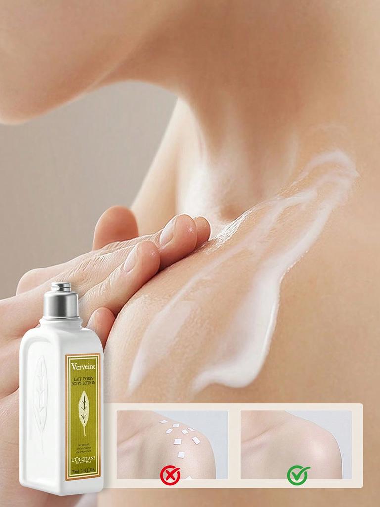 L'OCCITANE Frisches Zitronen-Eisenkraut Körperpflege-Set Eisenkraut Duschgel 70ml + Eisenkraut Körperlotion 70ml Reise-Set