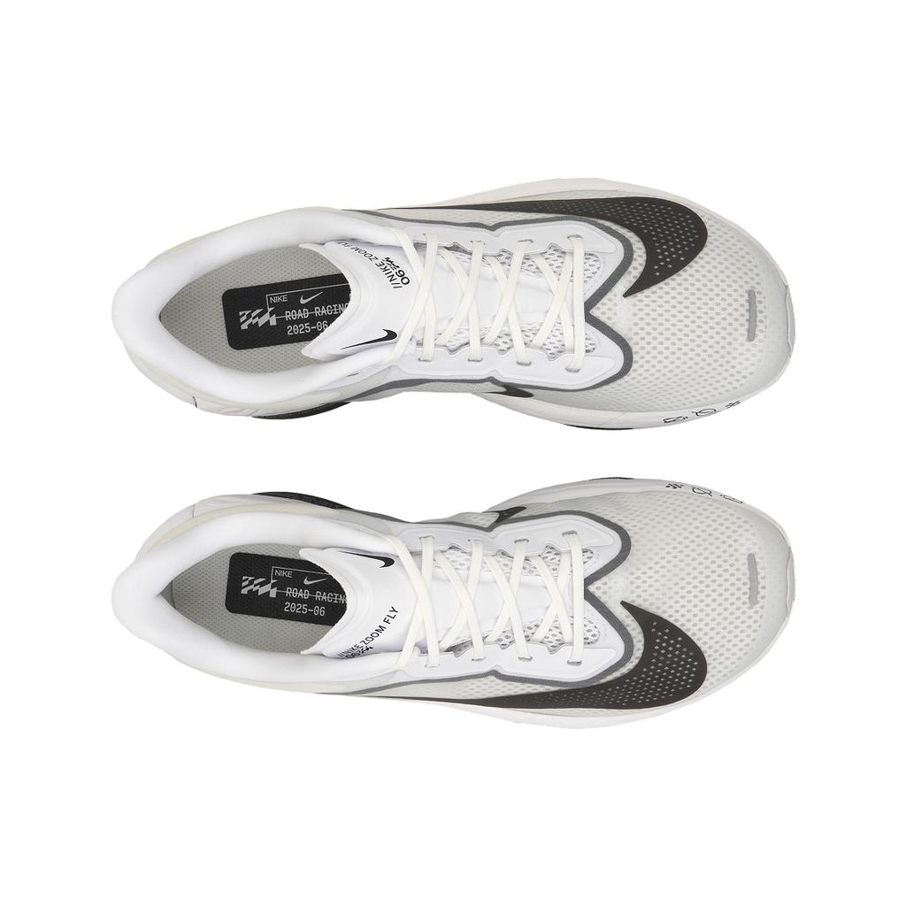Nike Zoom Fly 6 White Black Men Sneakers Smoke-Grey Metallic-Silver FN8454-100