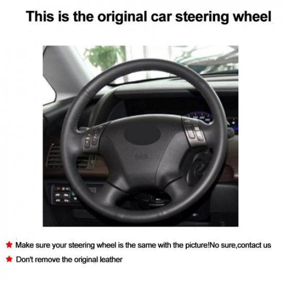 Hand Sewing Car Steering Wheel Cover For Honda Elysion 2012 2013 2014 2015