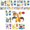 Pokemon Transforming Egg Figures Pikachu Charizard Bulbasaur Collectible Toys