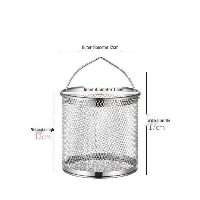 

304 Stainless Steel Oil Filter Pot with Fry Basket and Screen for Separating Oil Residue in Deep Frying