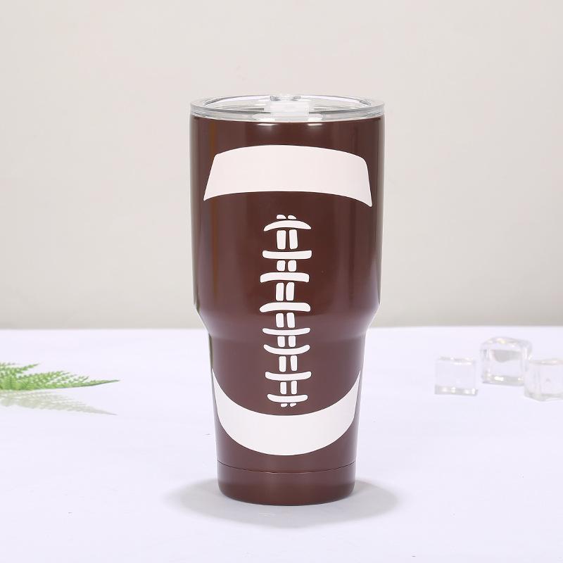 30oz Becher Edelstahl Doppelwandig Vakuumisoliert Becher Tasse Reisebecher mit Deckel Reinigungsbürste für Kalte und Heiße Getränke