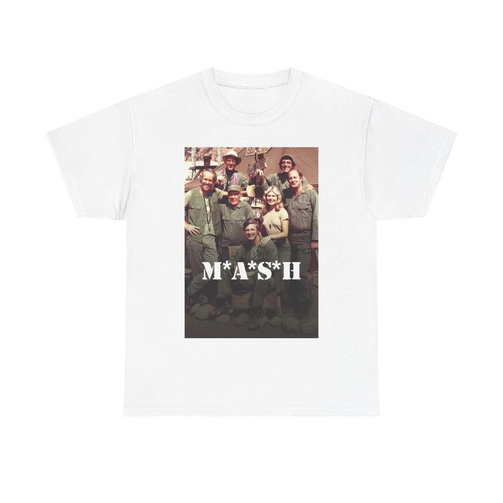 

Mash Military Tshirt Vintage Tv Series Medical Retro Unisex Heavy Cotton Tee 12 2XL