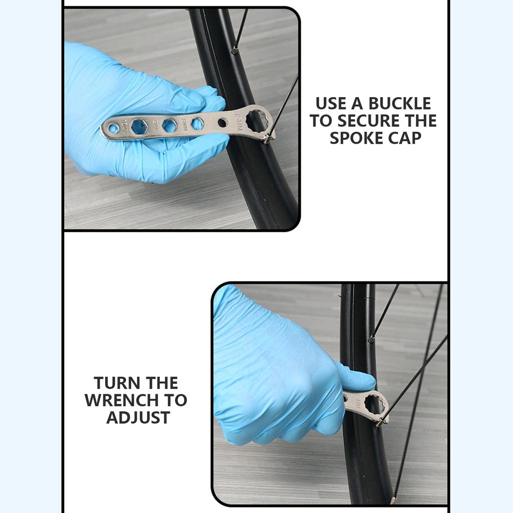 Bicycles Spoke Wrench Long Handle Bikes Spoke Wrench Spoke Tightening Correction Repair Tool Bikes Maintenance Wrench