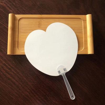 Handmade DIY Blank Paper Fan - Round, Hand-Painted Graffiti Fan for Children's Art Activities