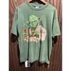Vintage Star Wars Yoda Graphic Tee Green Short Sleeve Movie T-Shirt Large XL