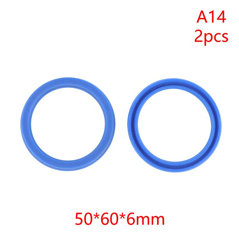 2Pcs PU Hydraulic Oil Seals with Single Lip Radial Shaft for Equipment Repair