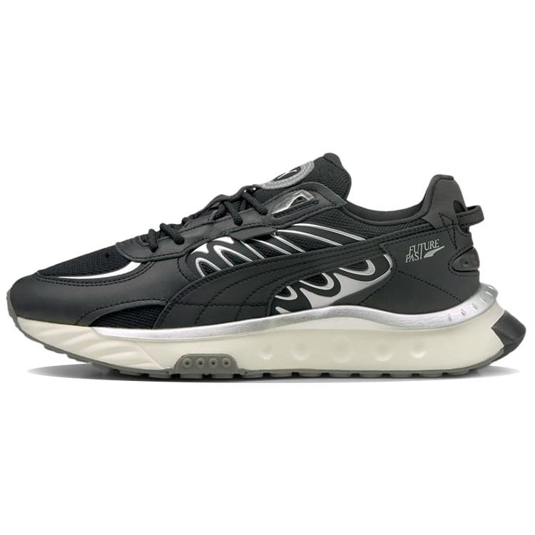 PUMA Wild Rider Techno Black Silver Men s 381596-02 EU 37.5