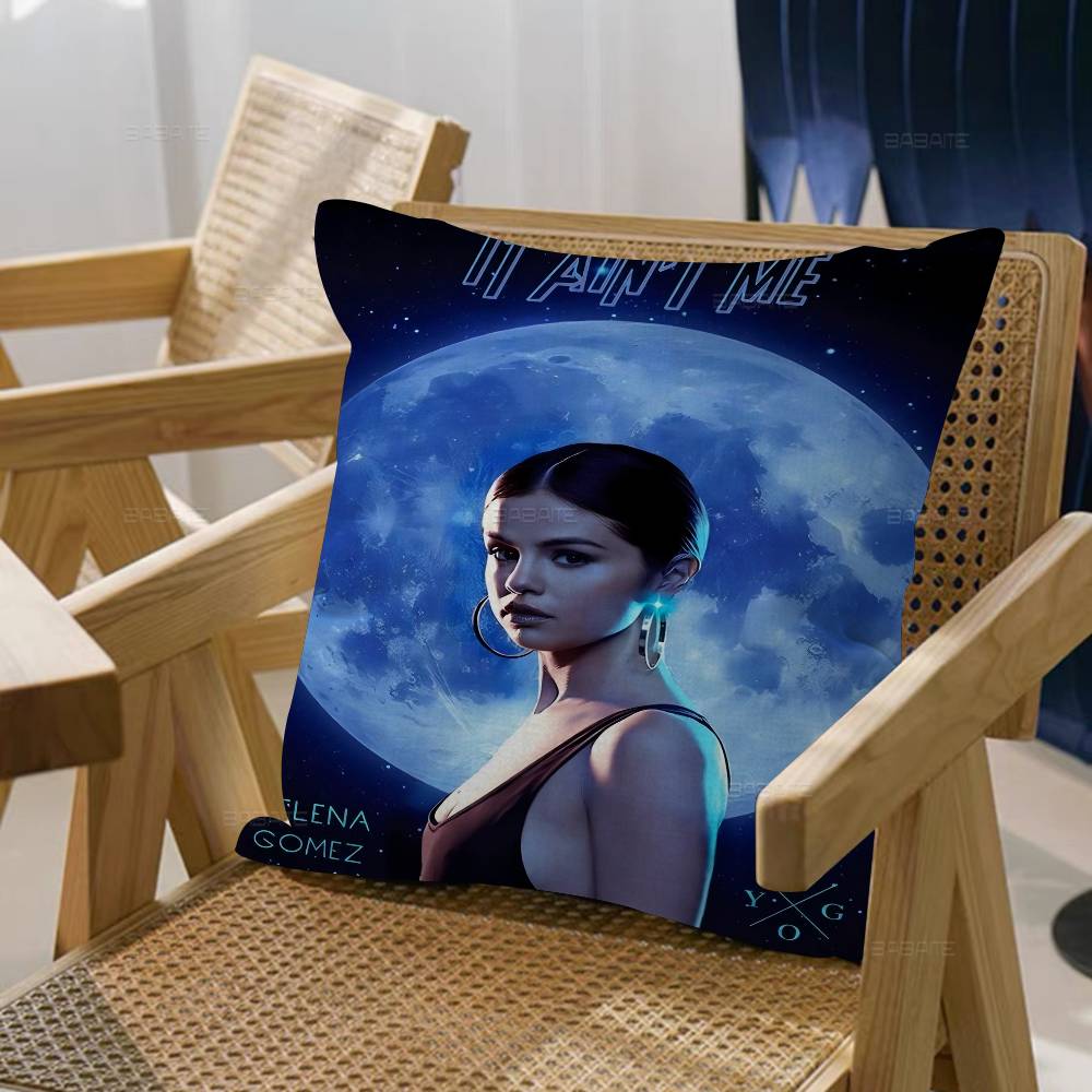 Singer Selena Gomez Actress Personalized Pillow Cover Kids Bedroom Wild Party Decor Pillowcase Kid Birthday Shower Gift