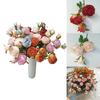 Elegant Artificial Silk Rose Bouquet For Home And Event Decoration