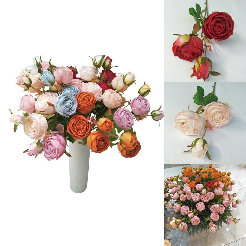 Elegant Artificial Silk Rose Bouquet For Home And Event Decoration