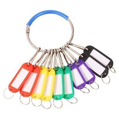 Plastic Key Tags Transparent Window Key Chains New Key Storage Ring  Key Classification