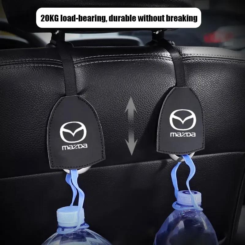 2025 Hot 1PC Car Rear Seat Hook for Mazda Logo CX7 RX8 RX7 CX3 Atenza CX9 Spoiler MX5 CX5 626 323 Chair Back Storage Hook Access