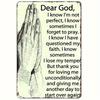 1 Pack of "Dear God" Vintage Fun Tin Metal Painting Art Signage - Suitable for Outdoor, Home, Cafe, Bar and Men's Space