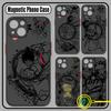 Anime Ones Pieces Luffys Zoros Phone Case For Samsung Galaxy S25 S24 S23 S22 S21 S20 FE Plus Ultra 5G Matte Magnetic
