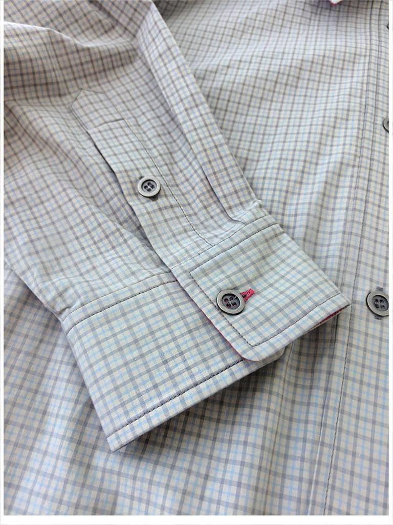 Damen Frühjahr Karoshemd - Kontrastfarben, POLO-Kragen, Mittellang, Übergroße Baumwollsilhouette