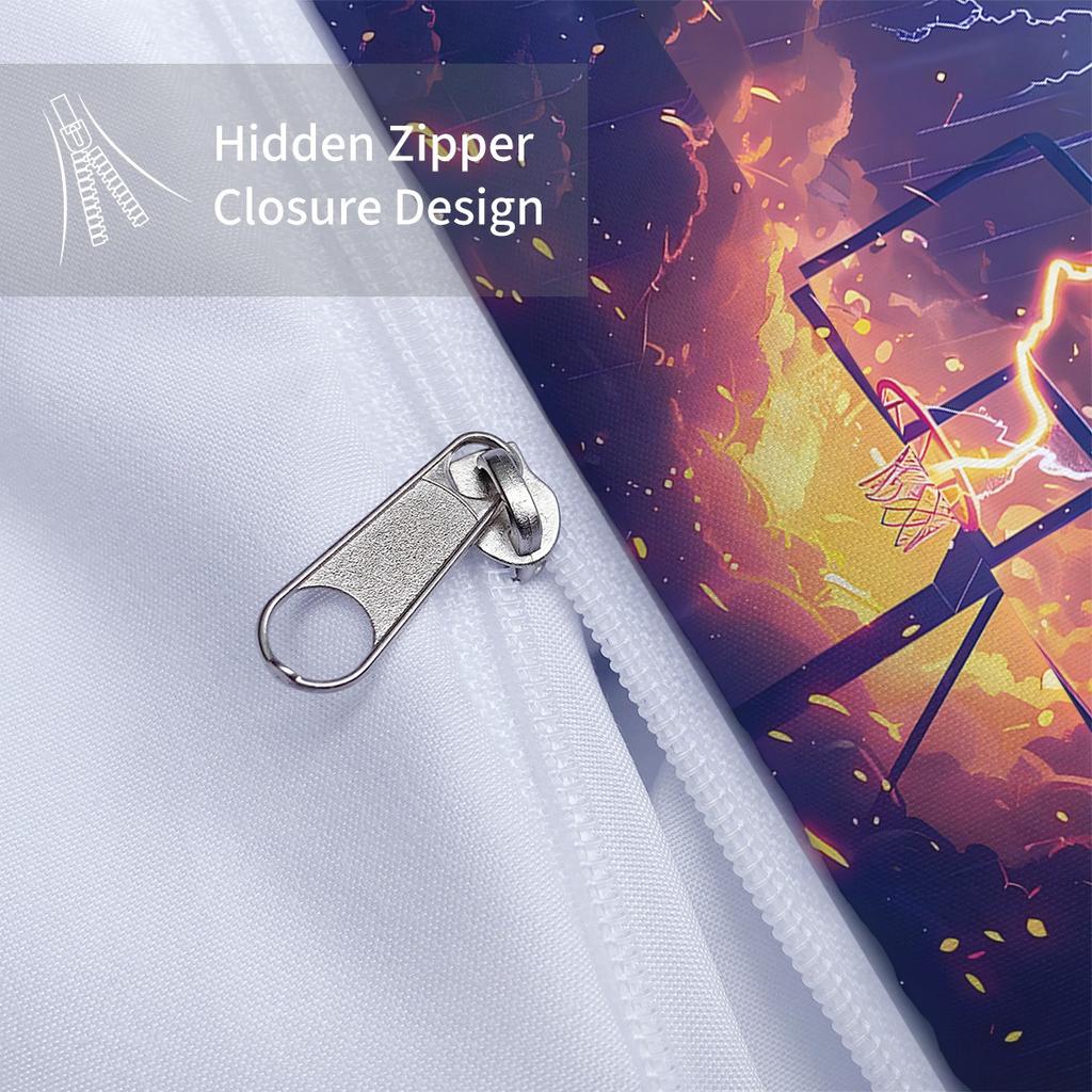 Boys Basketball Bedding Set Basketball Sports Theme Duvet Cover Set 3D HD Printing Quilt cover Single Double King For Home Dormi