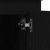 Highboard Black Oak Effect 132 x 35.5 x 103.5 cm
